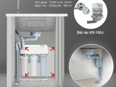 Chậu rửa bát Kluger KH8048SL Plus công nghệ cải tiến Plus