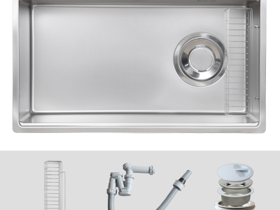 Chậu rửa bát Kluger KY8045SL Basic phụ kiện cao cấp đi kèm