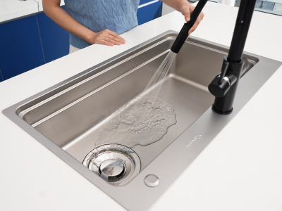 Chậu rửa bát Konox KN8048TS Dekor bề mặt mịn sáng bonhs