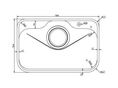 Chậu rửa bát Konox Tari 7851SM thông số kỹ thuật