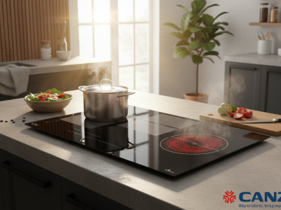 Bếp 3 vùng nấu Canzy CZ 032T - Siêu phẩm Bếp 1 từ 1 hồng ngoại