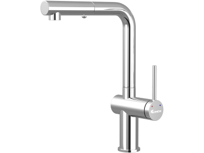 Vòi rửa bát dây rút Konox Stream Chrome
