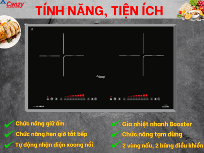Bếp từ đôi Canzy CZ MIX82T nhập khẩu