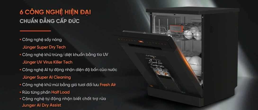 Máy rửa chén bát Junger DWJ 183 VG