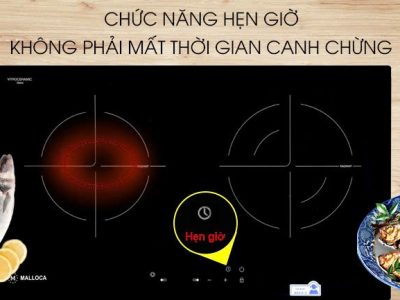 Bếp hồng ngoại đôi Malloca MH-7320 R 2 vùng nấu điện