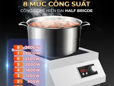 Bếp từ công nghiệp CI-3600F mạch sôi liu riu mới