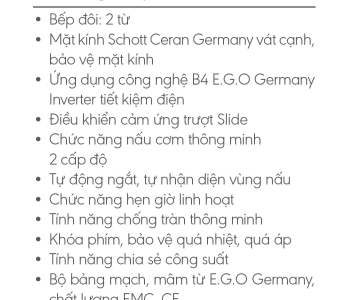 Bếp từ đôi Canzy CZ 989D - nhập nguyên chiếc Germany