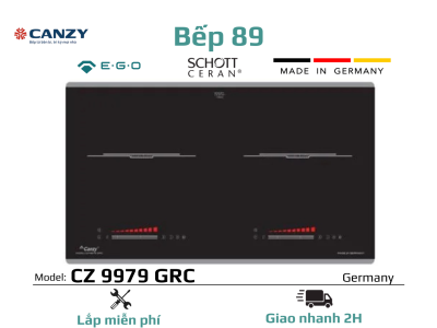 Bếp từ đôi Canzy CZ 9979 GRC - Schott Ceran Germany