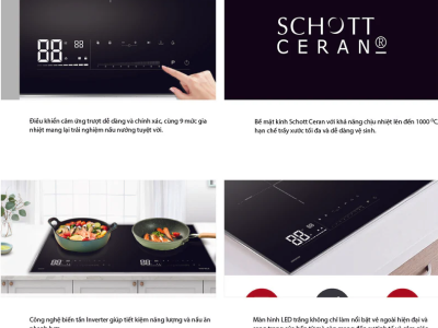 Bếp từ đôi Hafele HC-I7323B cao cấp premium