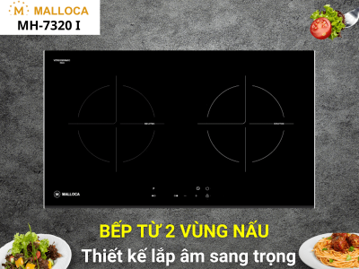 Bếp từ đôi MALLOCA MH-7320 I bếp đôi lắp âm