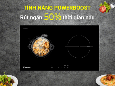 Bếp từ đôi MALLOCA MH-7320 I booster mạnh mẽ
