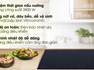 Bếp từ đôi MALLOCA MH-7320 I mặt kính cấu hình cao cấp