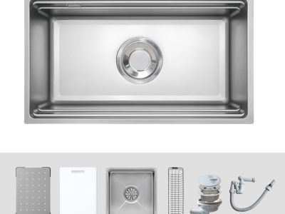 Chậu rửa bát Kluger KG7644FS Plus phụ kiện đầy đủ cao cấp