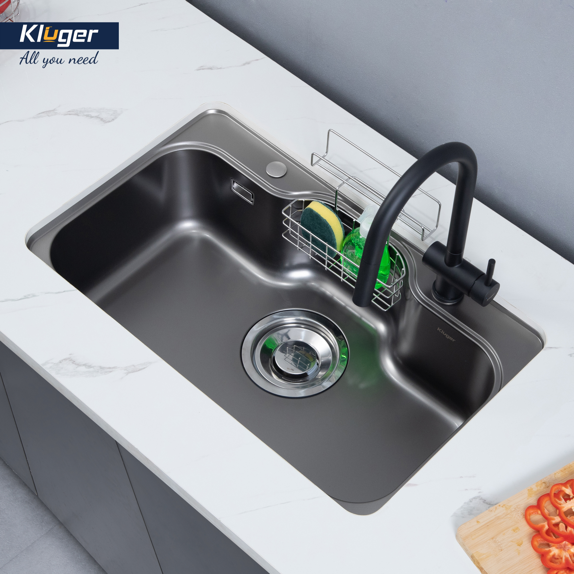 Chậu rửa bát Kluger KT8050FB – S80 chậu 1 hố đáng mua nhất hiện nay