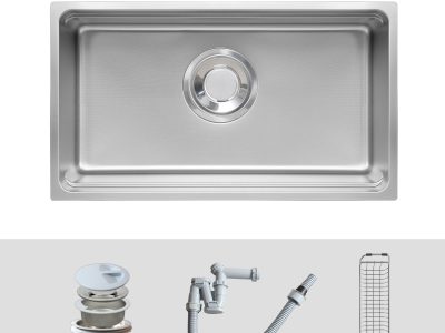 Chậu rửa bát Kluger KU7844FS Basic - 1 Hố chính hãng bảo hành 10 năm