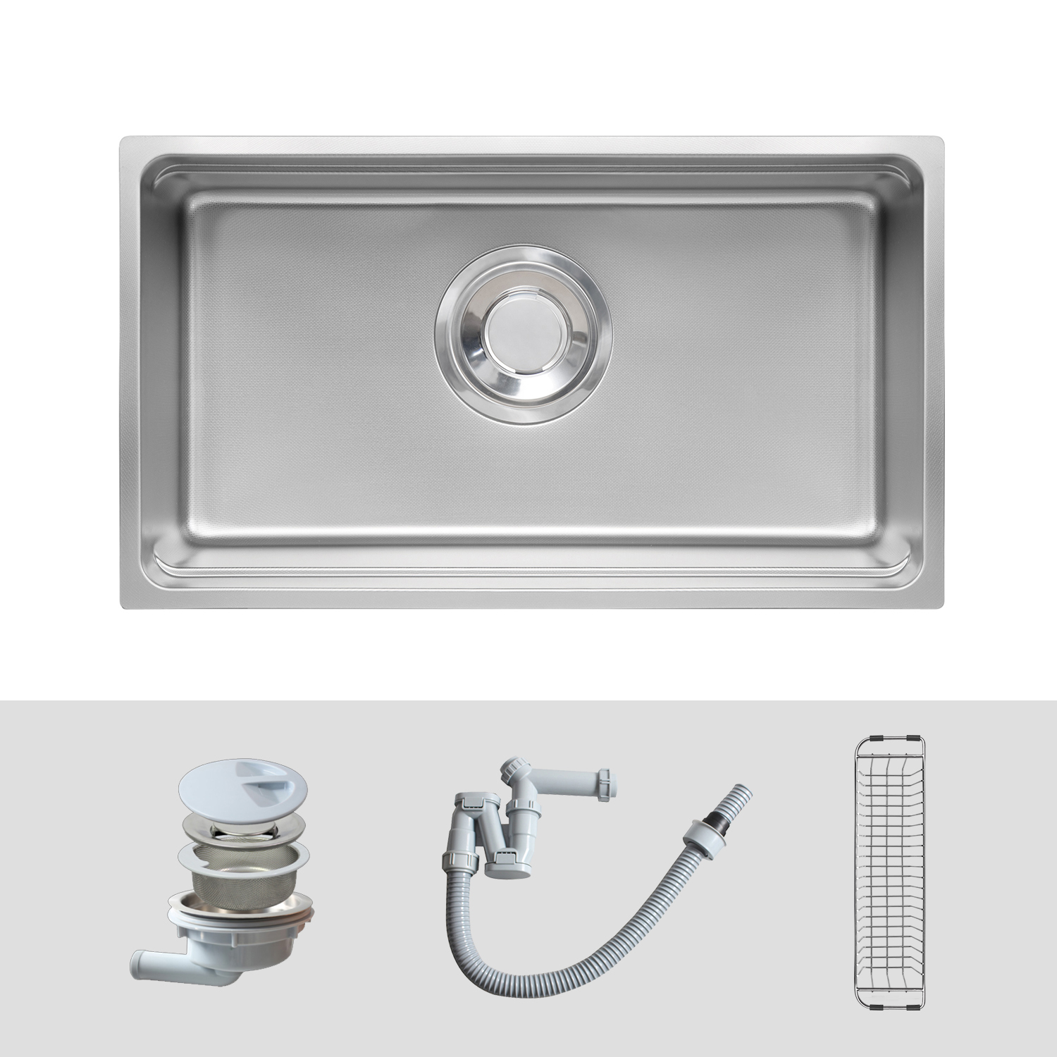 Chậu rửa bát Kluger KU7844FS Basic - 1 Hố chính hãng bảo hành 10 năm