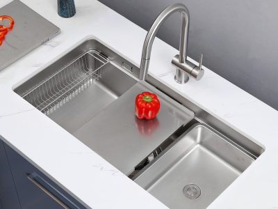 Chậu rửa bát Kluger KU7844FS Plus chậu 1 hố đáng mua nhất hiện nay