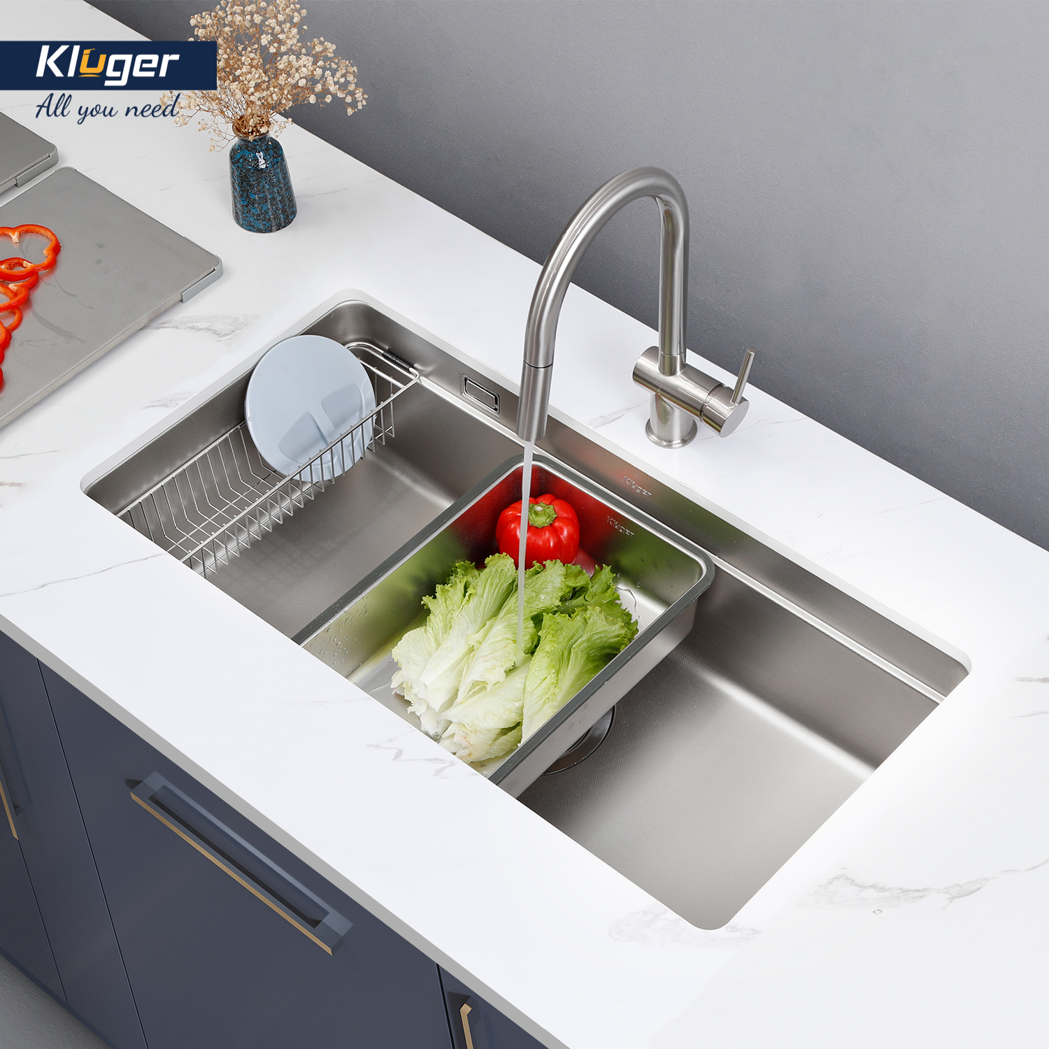 Chậu rửa bát Kluger KU7844FS Plus sang trọng nội thất