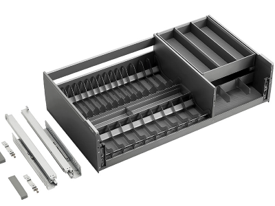 Giá bát đĩa GrandX XD.70T Titanium - Kệ chén dĩa tủ dưới