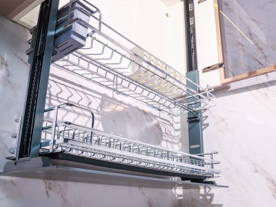 Giá bát đĩa nâng hạ điện GrandX XL.80EM nan oval tinh tế