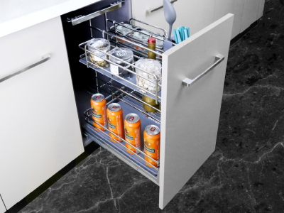 Giá dao thớt gia vị GrandX XK.30M nan oval - Kệ tủ bếp dưới cao cấp