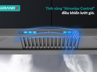 Hút mùi GrandX GX H70T81G - Hút chữ T vẫy tay thông minh không chạm