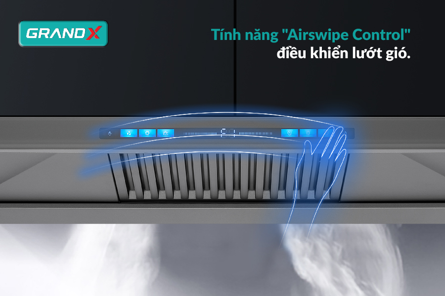 Hút mùi GrandX GX H70T81G - Hút chữ T vẫy tay thông minh không chạm