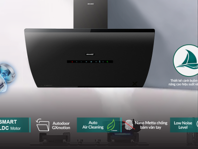 Hút mùi kính vát GrandX GX H70F87B công nghệ cao