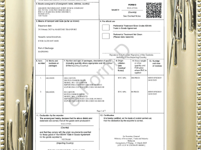 Hút mùi kính vát GrandX GX H70F87B nhập Malaysia có giấy