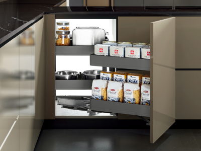 Kệ góc liên hoàn Titanium GrandX XMC.45TR TL sang trọng nội thất