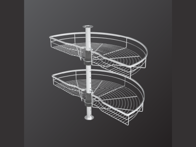 Kệ góc mâm xoay GrandX XC.180.80S - Góc mở 1.2 180 độ