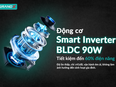 Máy hút mùi GrandX GX H70F85G tiết kiệm 60% điện