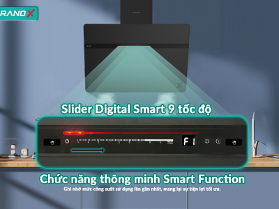 Máy hút mùi GrandX GX H70S86B kính vát Smart 9 mức