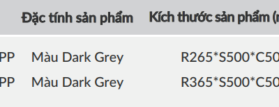 Thùng rác đôi cánh kéo âm tủ GrandX XW.D30 kích thước