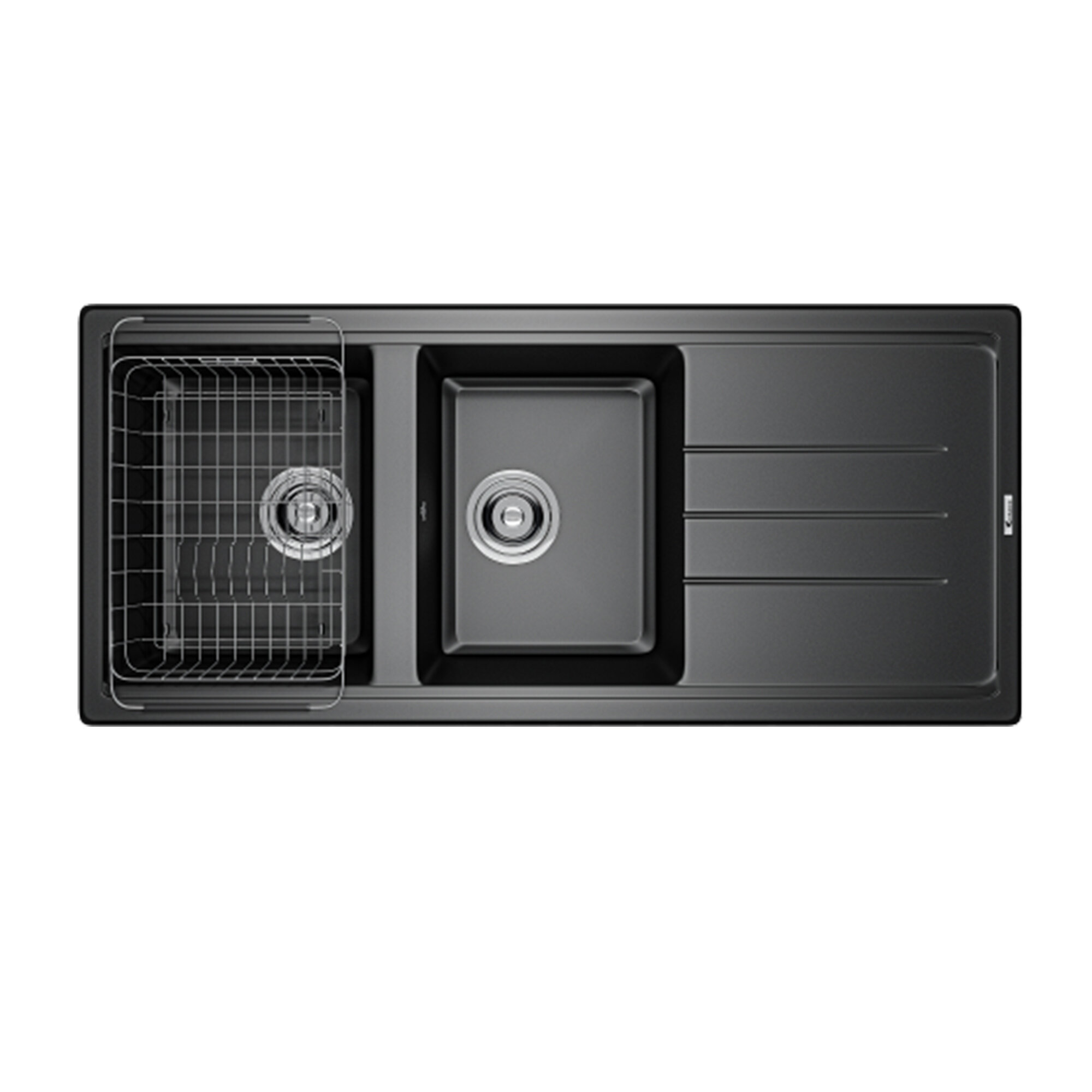 Chậu rửa bát đá Konox Phoenix 1160 Black