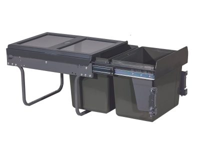 Thùng rác âm tủ Viola 503.39.631 - 2 ngăn 30L - Giảm chấn