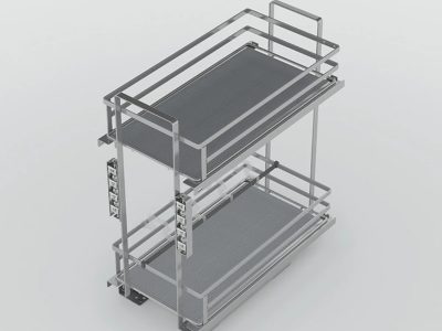 Rổ gia vị đa năng Hafele OMERO 549.20.825 | Tủ 400mm Sơn Nano