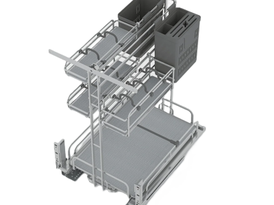 Rổ gia vị đa năng Hafele OMERO MULTI 595.00.806 | Tủ 450mm Sơn Nano