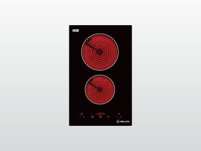 Bếp Title Tag: Bếp điện Domino Malloca MDH-02R -Mặt kính Eurokera